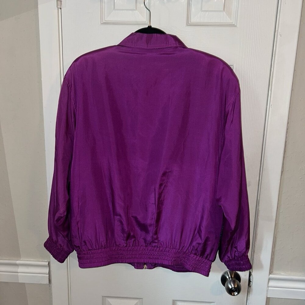 Bocoo Vintage Retro Purple Tracksuit Full Zip Windbreaker Jacket & Pants Medium - Picture 4 of 10